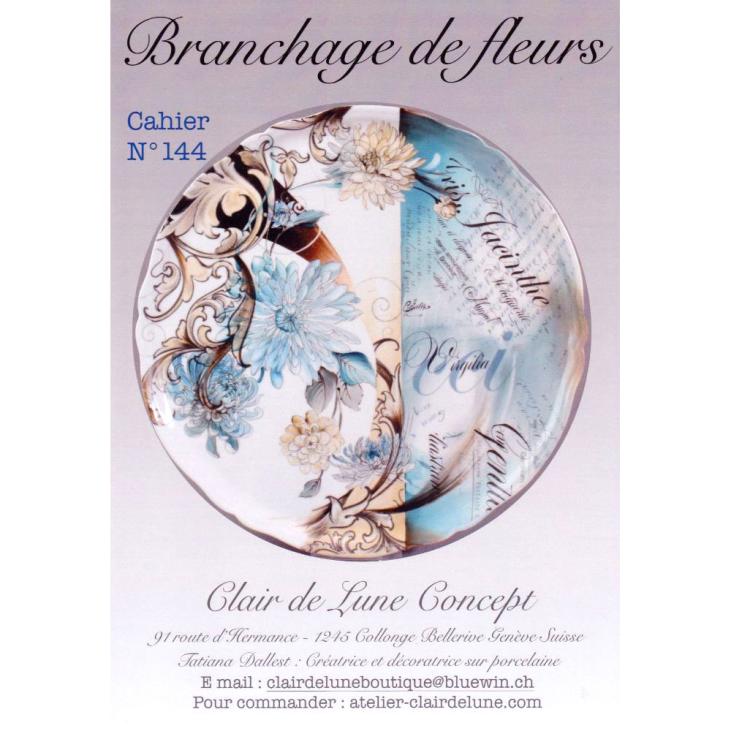 CAHIER CLAIR DE LUNE - BRANCHAGE DE FLEURS N°144
